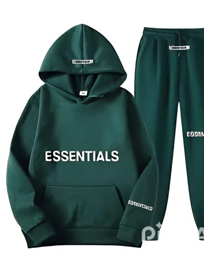 Green Fear Of God Essentials Tracksuit